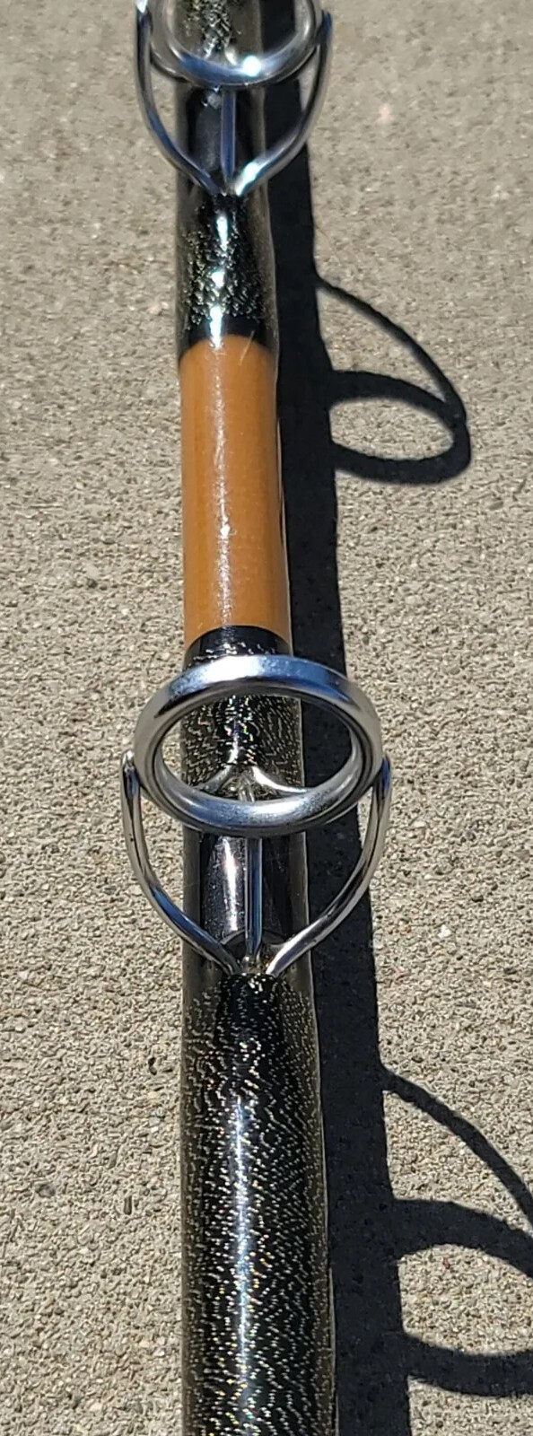VNTG CAL-STAR FISHING ROD CUSTOM GOLD/BLK 5′ 5 1/2′ 15-40 LBS TEST UNUSED!!