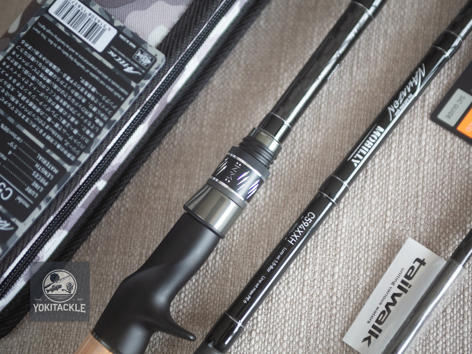 Tailwalk Namazon Mobilly C594XXH Baitcasting Rod for Bass 4 Piece Rod
