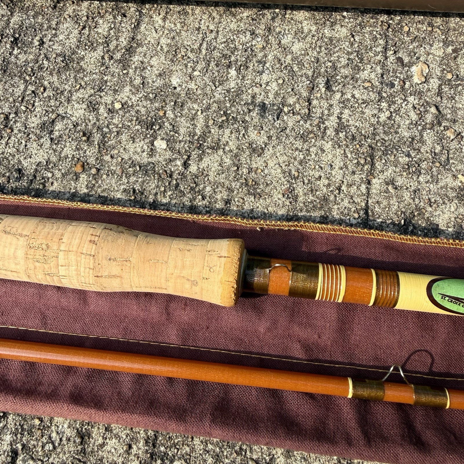 Vtg St. Croix 7090 XLM Fiberglass Fly Rod 9 Foot 2PC, 5oz, 9-10 Line Never Used
