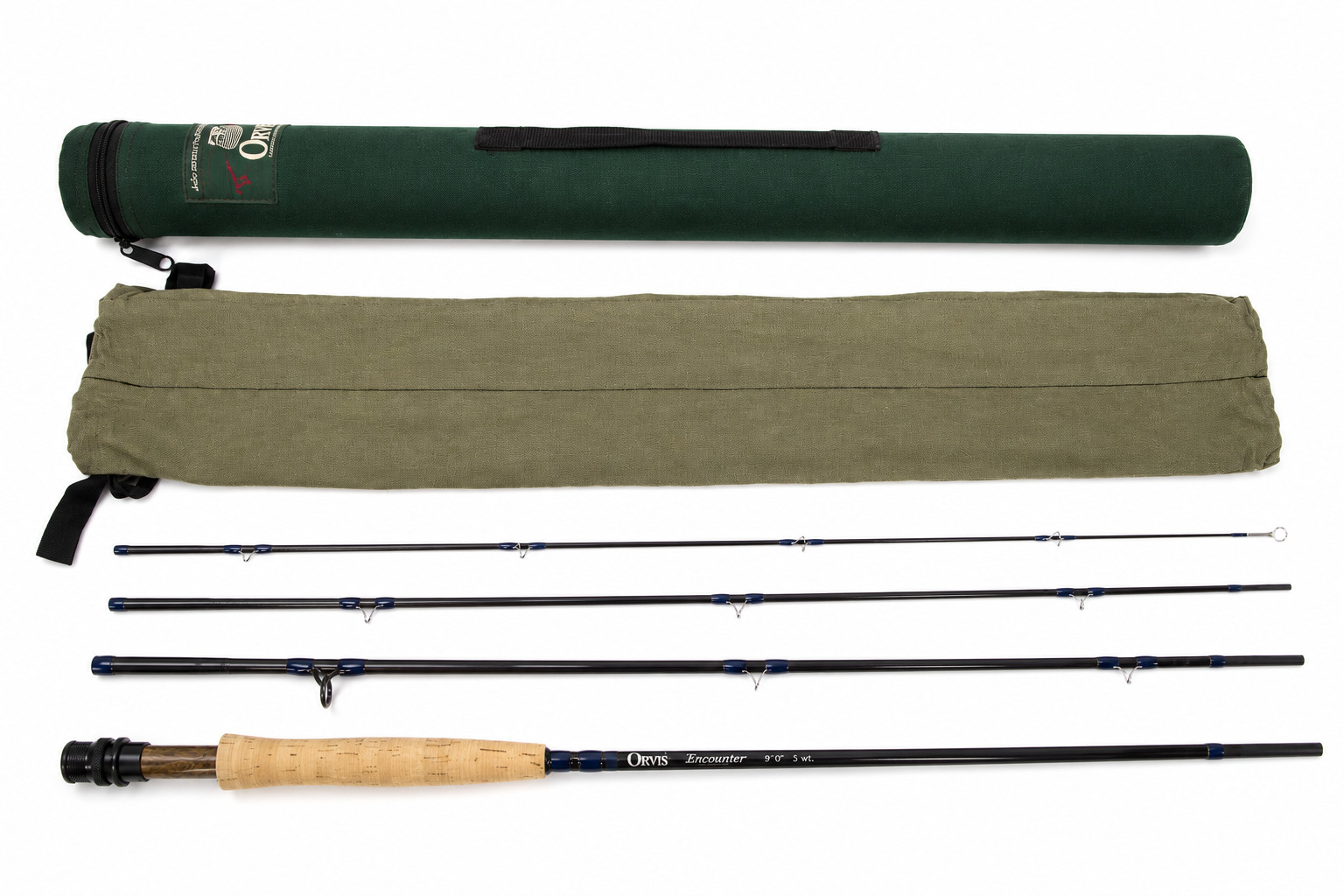 Orvis Silver Label TL Mid Flex 7.0 Fly Rod 9ft 4pc 6wt Cork Grip Tube USA