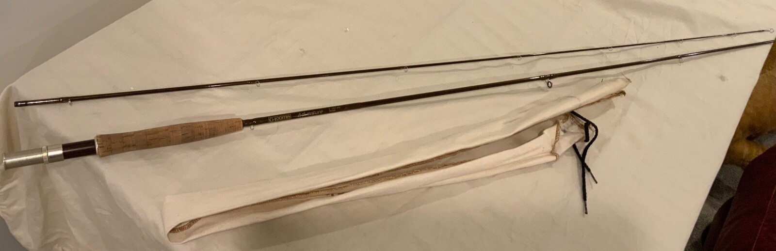 G. Loomis Adventure Fly Fishing Rod 8’ 5wt. W/ Tube and Sock. FR965 2-piece
