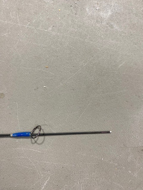 Clam Straight Drop 27” Light Ice Fishing Rod – DAMAGED TIP – For Repair / Parts