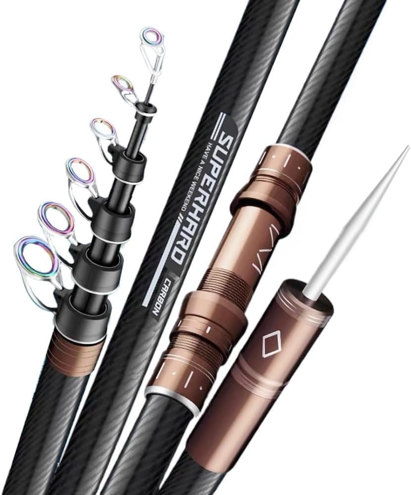 7Ft 9Ft 12Ft 13Ft 14Ft 15Ft Telescopic Fishing Rod Carbon Portable Spinning F…