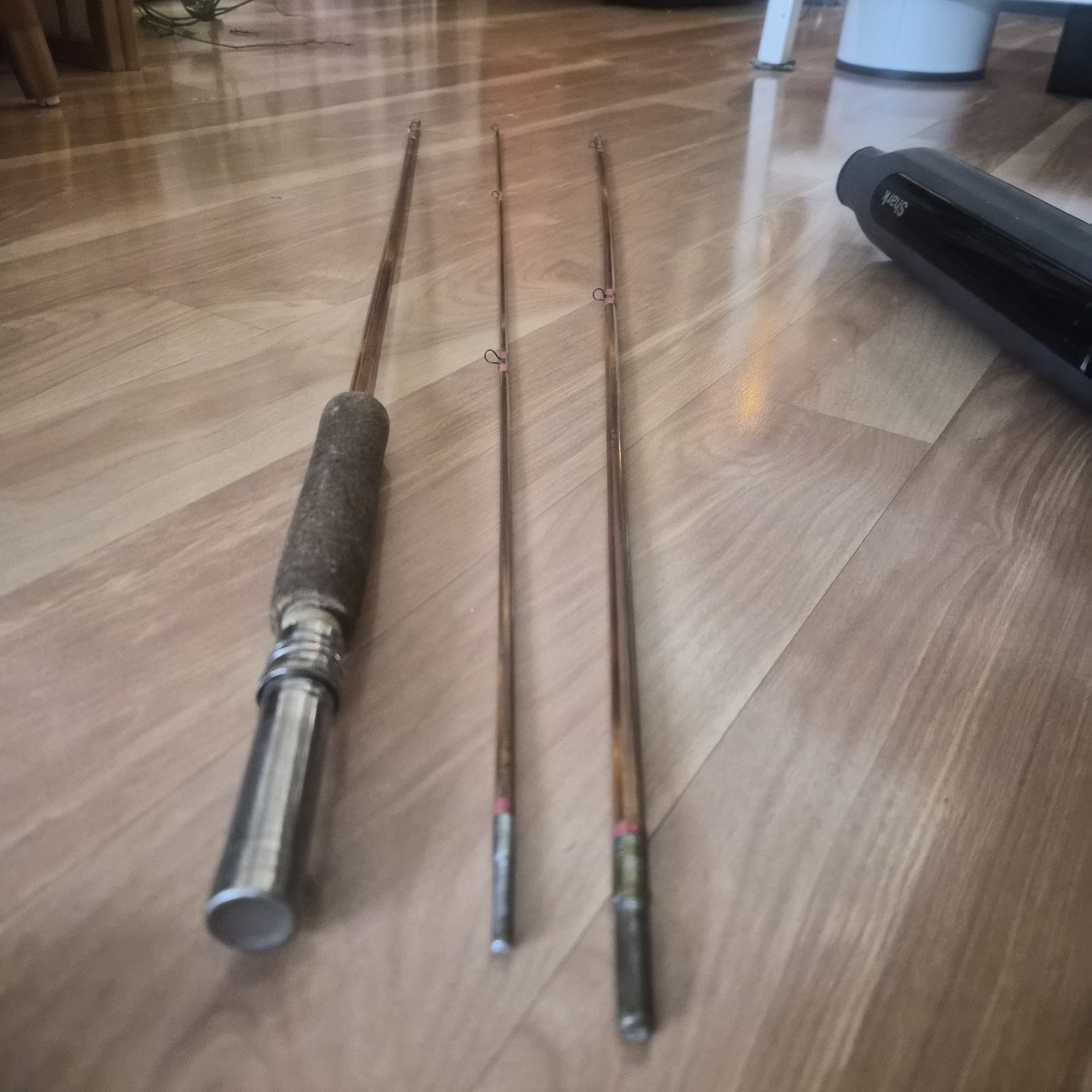 Vintage Shakespeare Bamboo 3-Piece Fly Rod w/ Tube