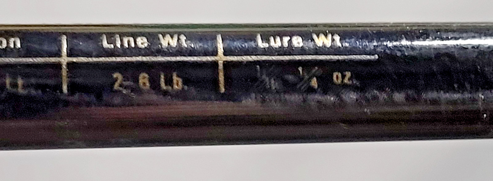 South Bend Black Beauty Ultra Light Spinning Rod, 2 Piece, 5 Guides, Split Foam