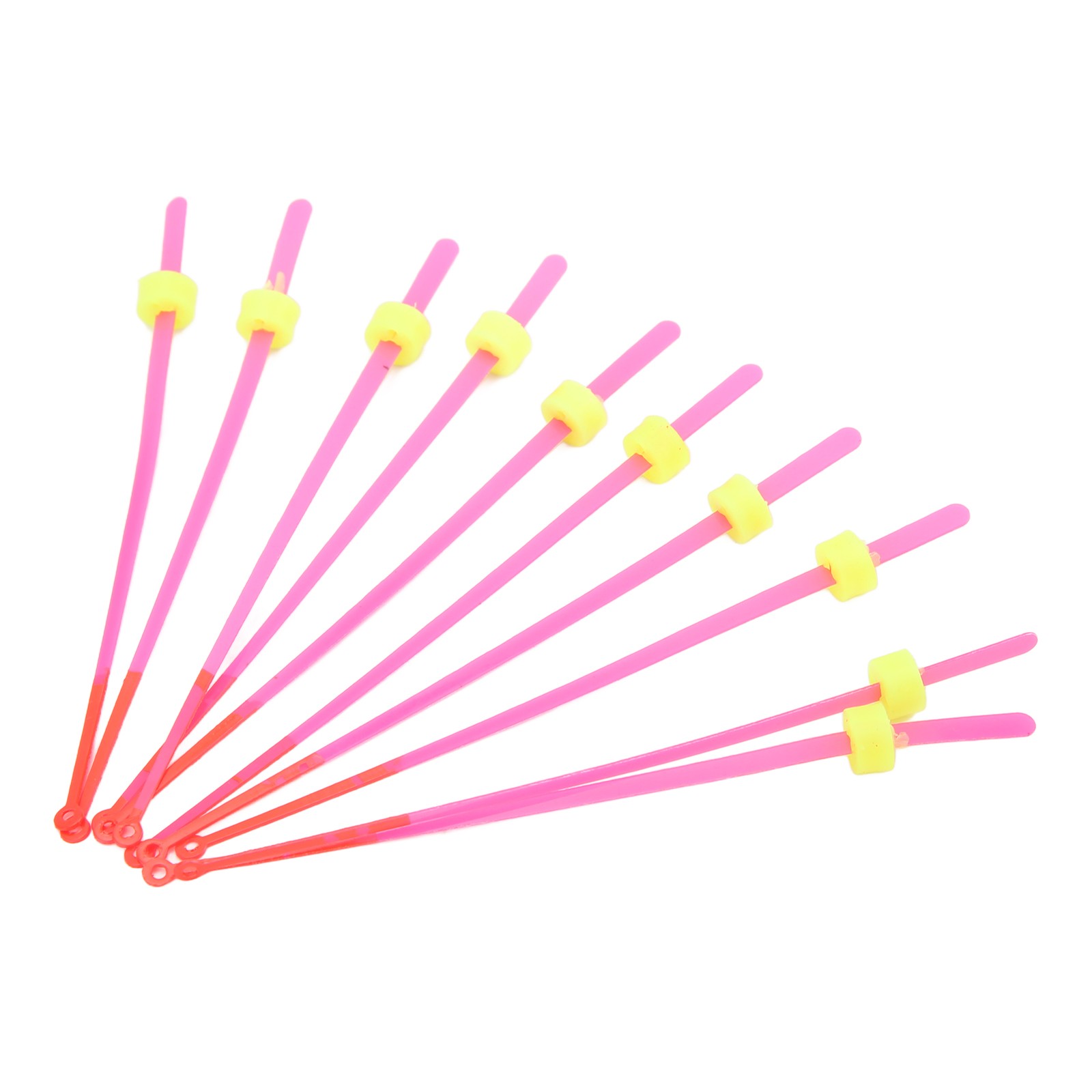10-Pack Ice Fishing Rod Tip ABS Mini Top Section Pole Extension 12cm