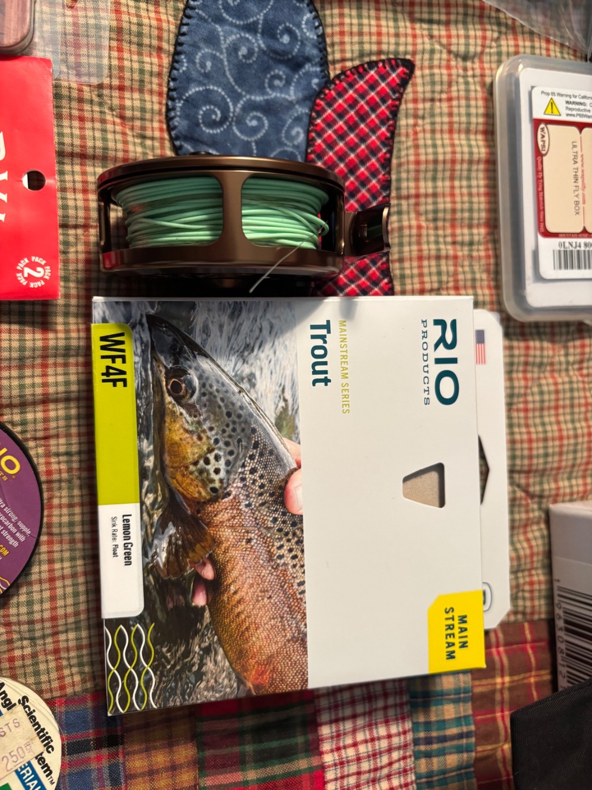 St Croix Mojo Trout 3 WT 7 1/2 feet fly rod LL Bean Double L fly rod and extras