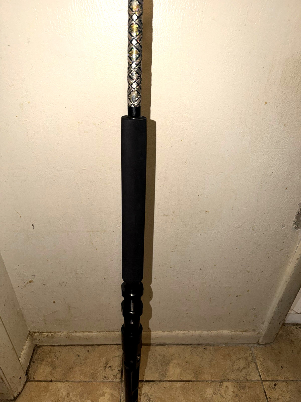 CUSTOM CONV SHARK ROD 7 FT BLACK SILVER GOLD 80- 130 LB WINTHROP ADJ-A-BUTT NEW