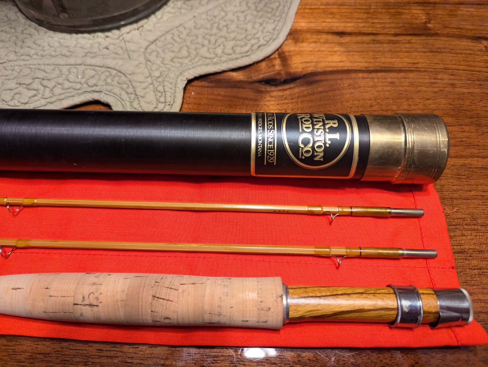 R.L. Winston 7’6”ft 2 3/4 oz 3/4wt 2/2 Bamboo Fly Rod – Early Glenn Brackett