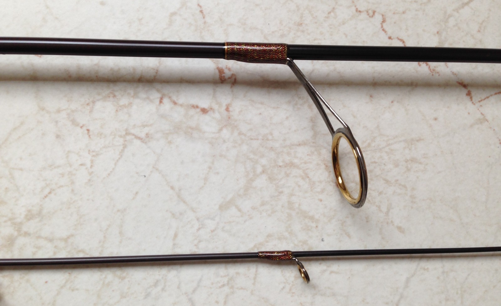 High modulus Graphite Trout Spin Rod – 2 section 6’0″ – Light Guides -New