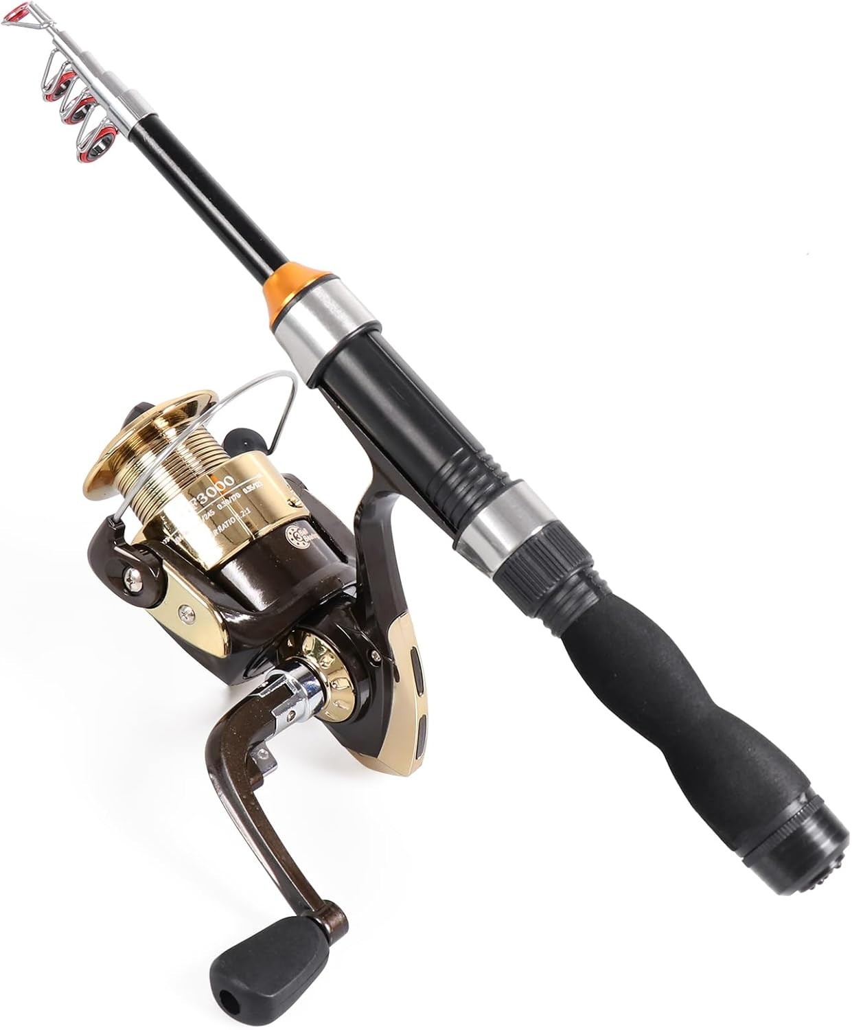 Compact Extendable Fishing Rod – 3.2ft for Saltwater and Freshwater Adventures