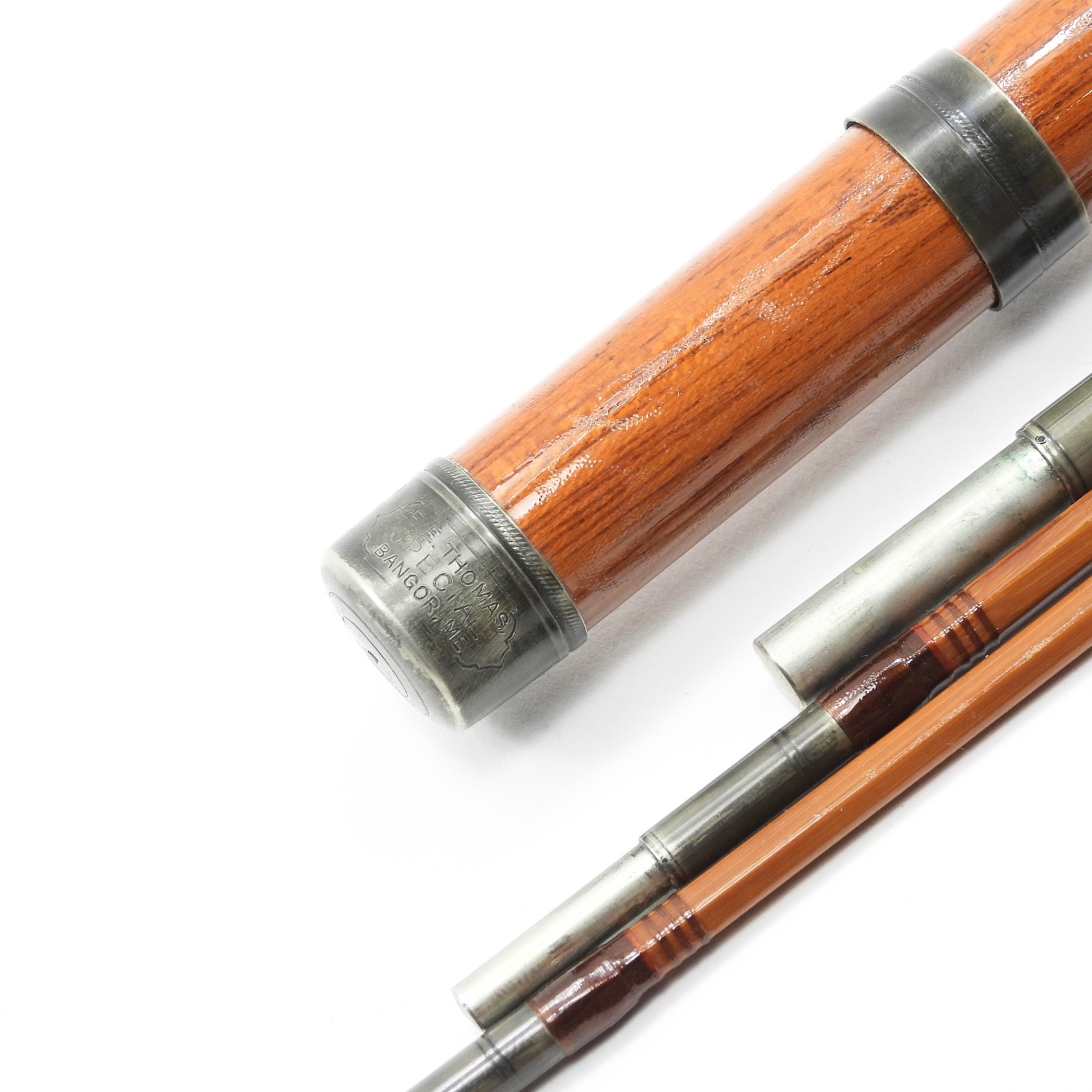 F.E. Thomas “Special” Bamboo Fly Fishing Rod. 8 1/2’. 3/2. W/ Tube & Sock.