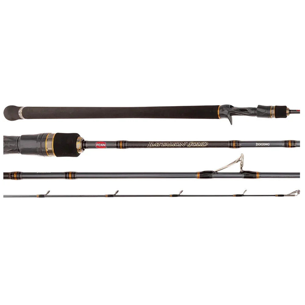 PENN Battalion Solid Extract O/Head Fishing Rod 6010HXX – 6” PE 6-10 / 1 Piece