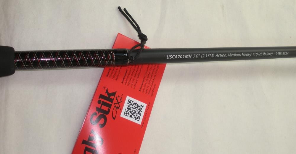 Shakespeare 1264716 USCA701MH Ugly Stik GX2 Casting Rod 7 Ft MedHvy Action