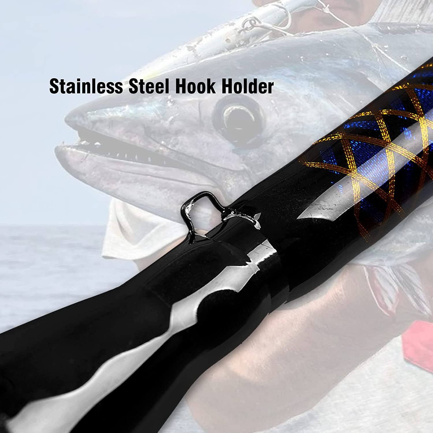 Conventional Boat Rod Saltwater Offshore Graphite Casting Fishing Pole1PC & 2PC