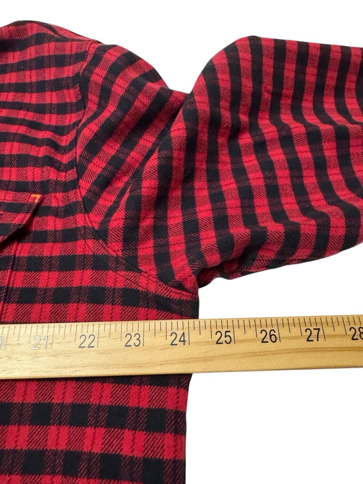 Orvis Red And Black Buffalo Plaid Heavyweight Outdoor Shirt Size L New