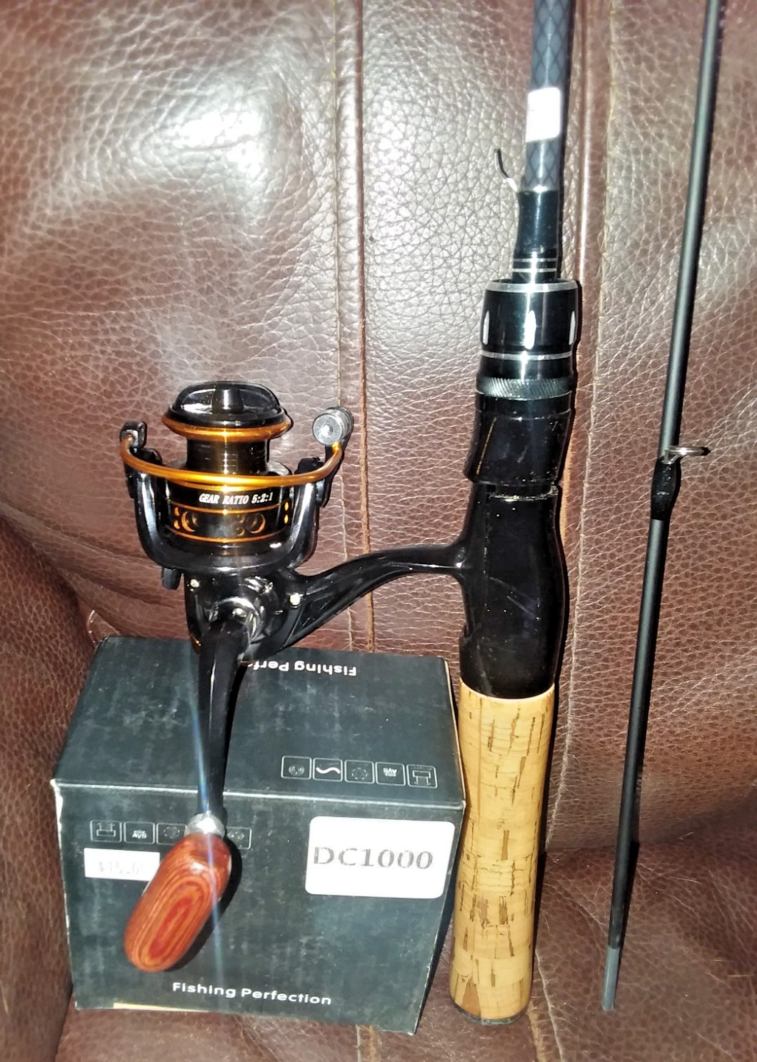 One 6′ Carbon Fiber Fishing Rod Spinning Ultra Light DC 1000 Reel to match!!