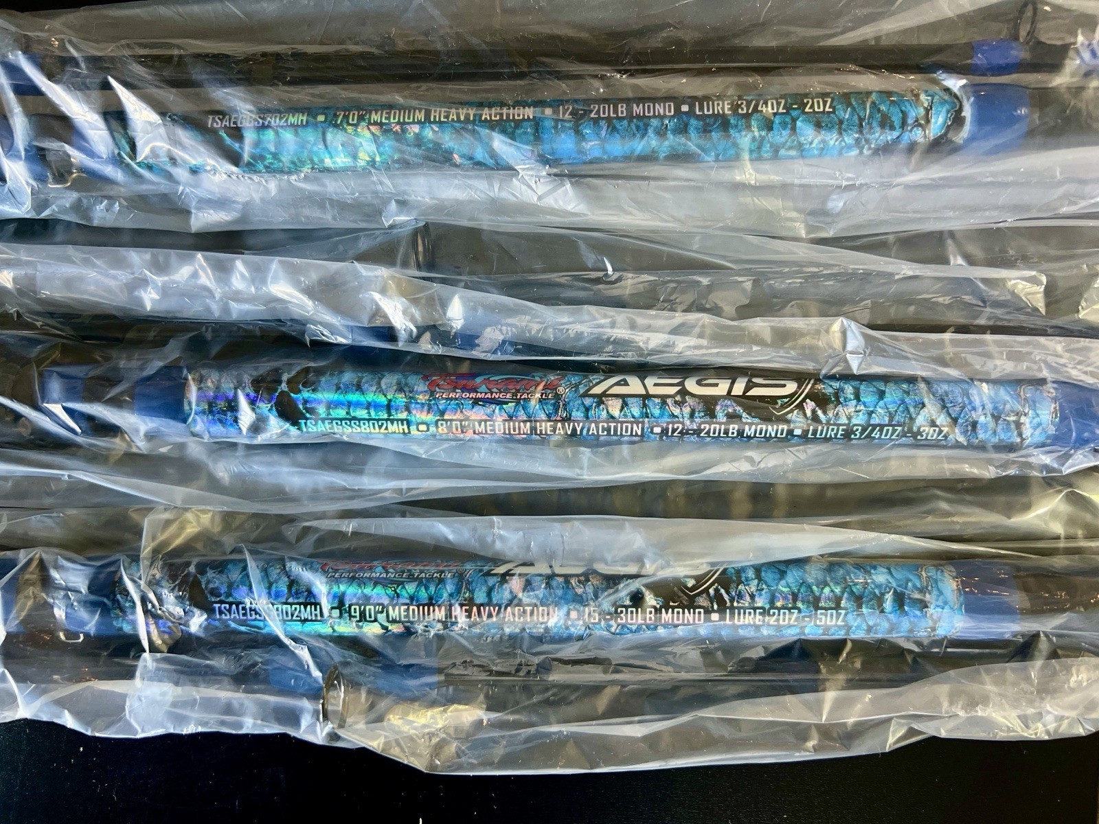 TSUNAMI Aegis Surfing Spinning Fishing Rods – 2-pc MH Tuna Sturgeon Crab Lingcod
