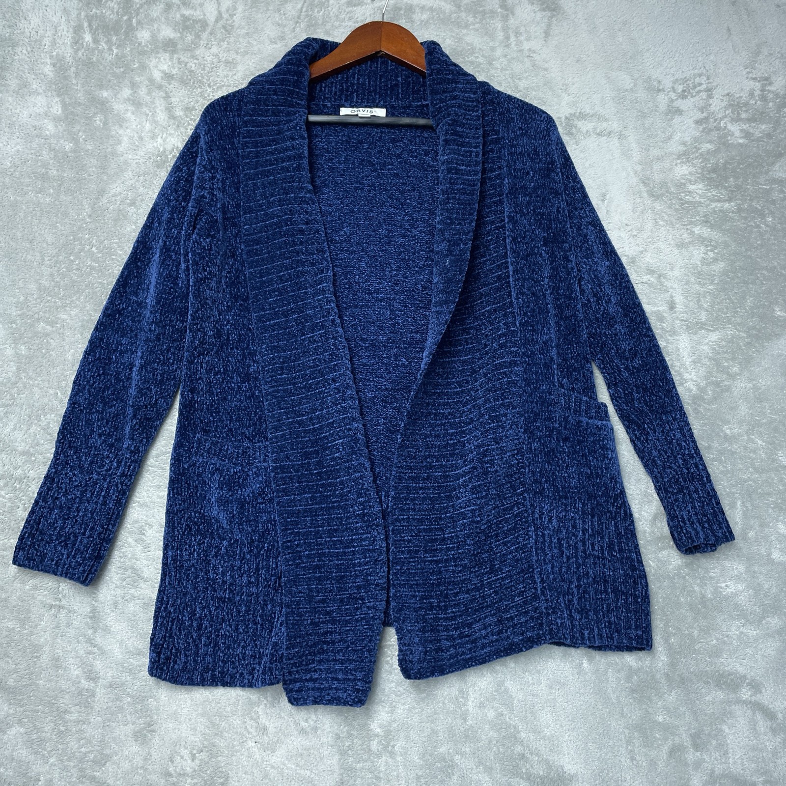 Orvis Women’s XS Cardigan Blue Polyester H1194