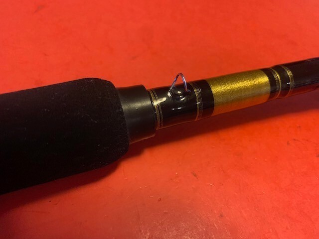 CUSTOM BUILT CALSTAR 6460H 6 FOOT 30 TO 80 POUND RATED FISHING ROD AFTCO ROLLER