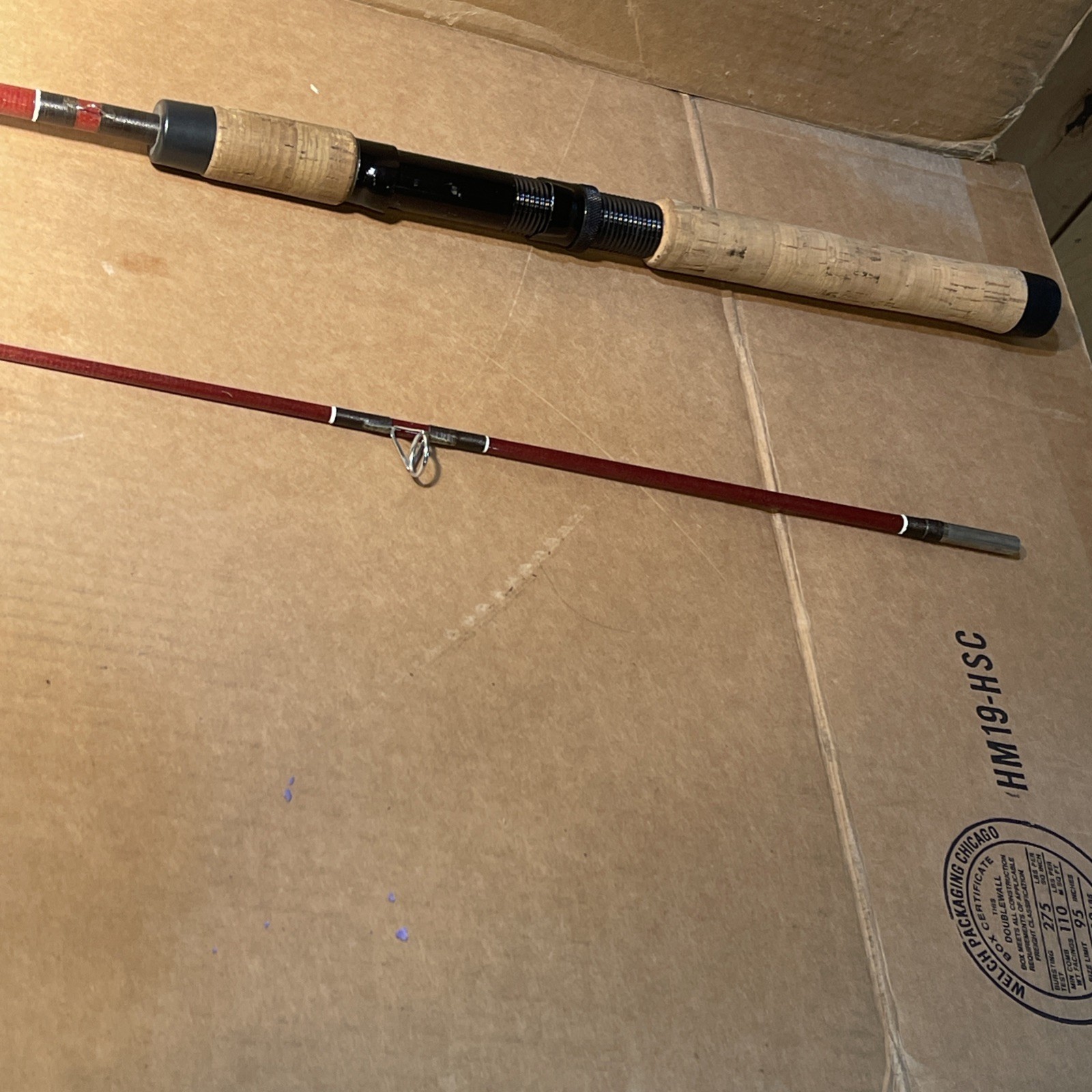 Garcia Conolon Fiberglass Spinning Rod 6.5’ Excellent 4-10 Lbs Light Action USA