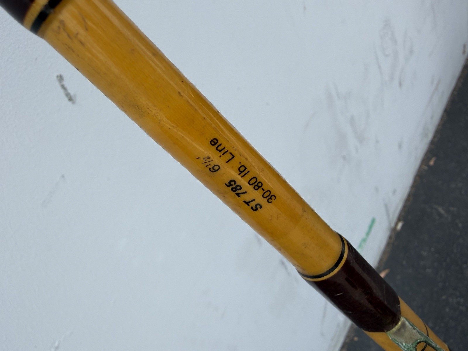 Vintage Pacific FenGlass ST785 6.5” Fishing Rod 30-80lb 7 Guides Sal
