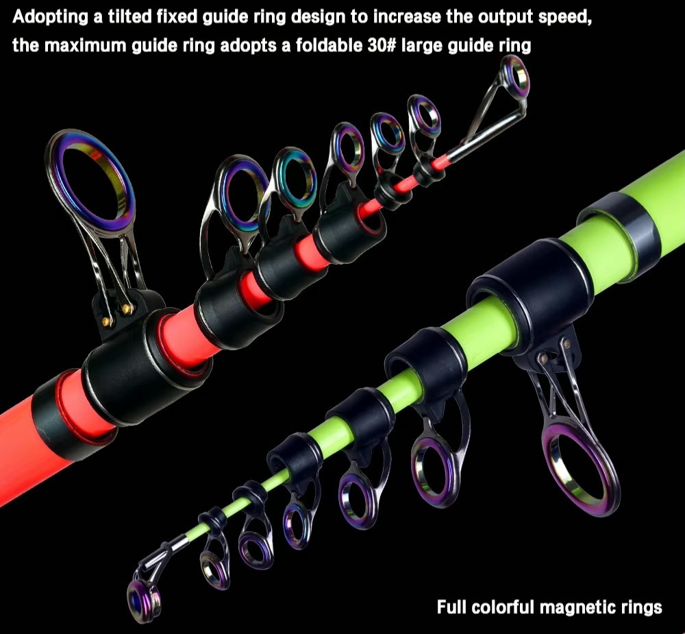 Telescopic Fishing Rod Sea Surf Pier Saltwater Freshwater Rods Various