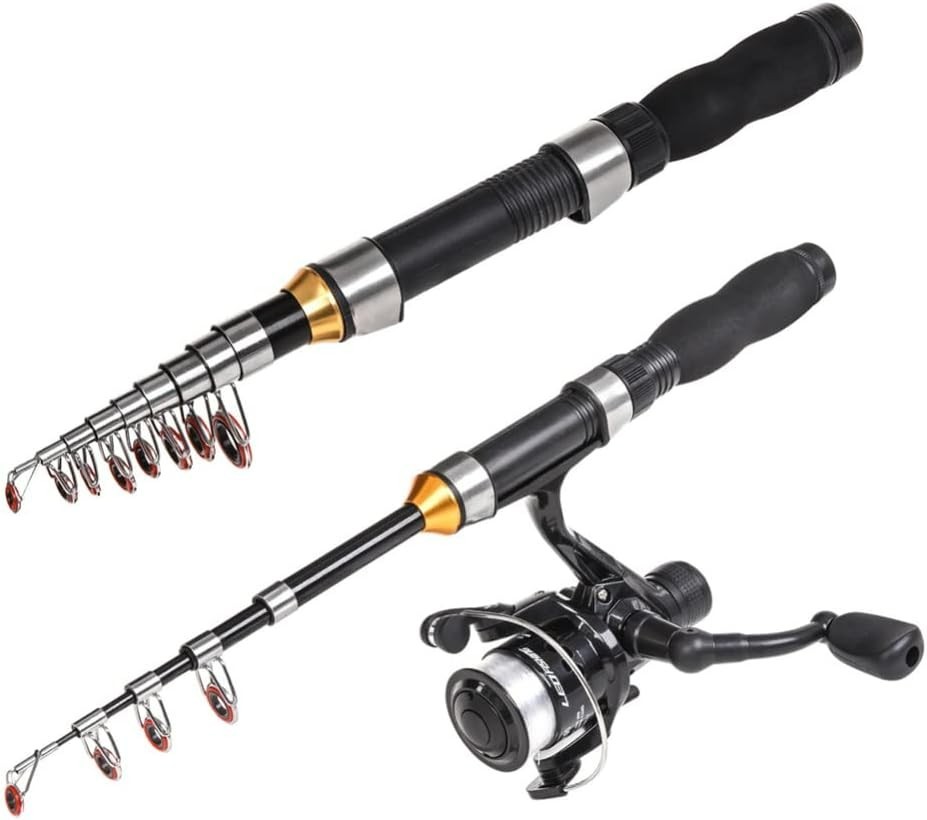 Compact Telescopic Fishing Rod – 1.0m-2.3m Glass Rod for Travel & Adventure