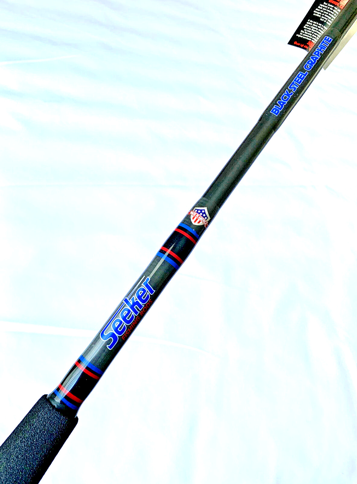 Seeker G 6465XH 6 1/2” Black Steel Graphite 40-80Lb Jig And Bait Fishing Rod USA