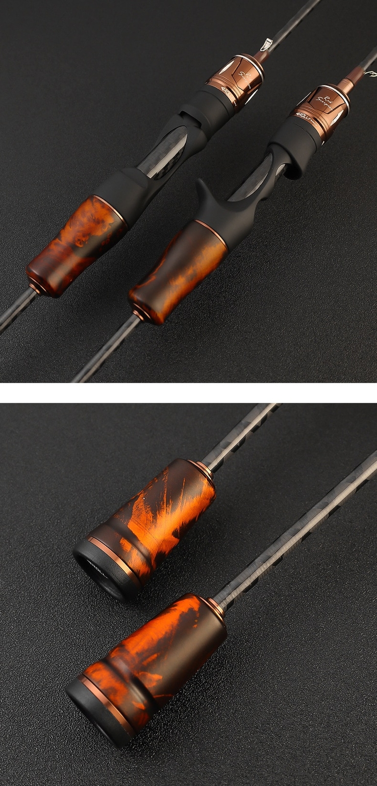 Fishing Rod Carbon Fiber Spinning Casting Fast Action Rod Ultra Light Sensitivit