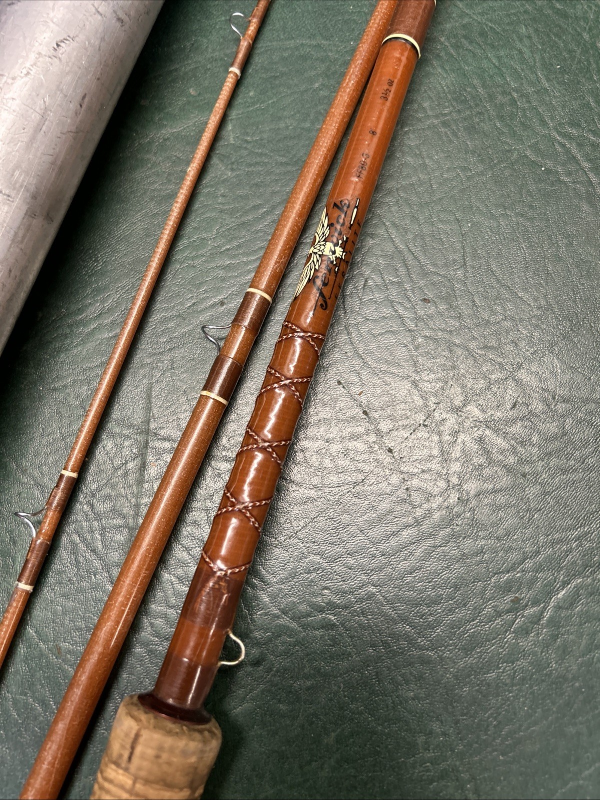 Vintage FENWICK Feralite FF80-3 Fly 8′ Rod made in USA #c 15239 3.5 oz.