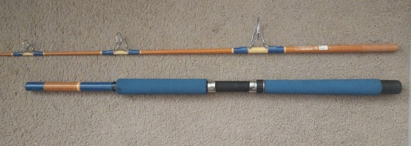 Kencor 610-70S 7’ Tenlew Magnaglas 12-40Lb Spinning Fishing Rod Made In USA RARE