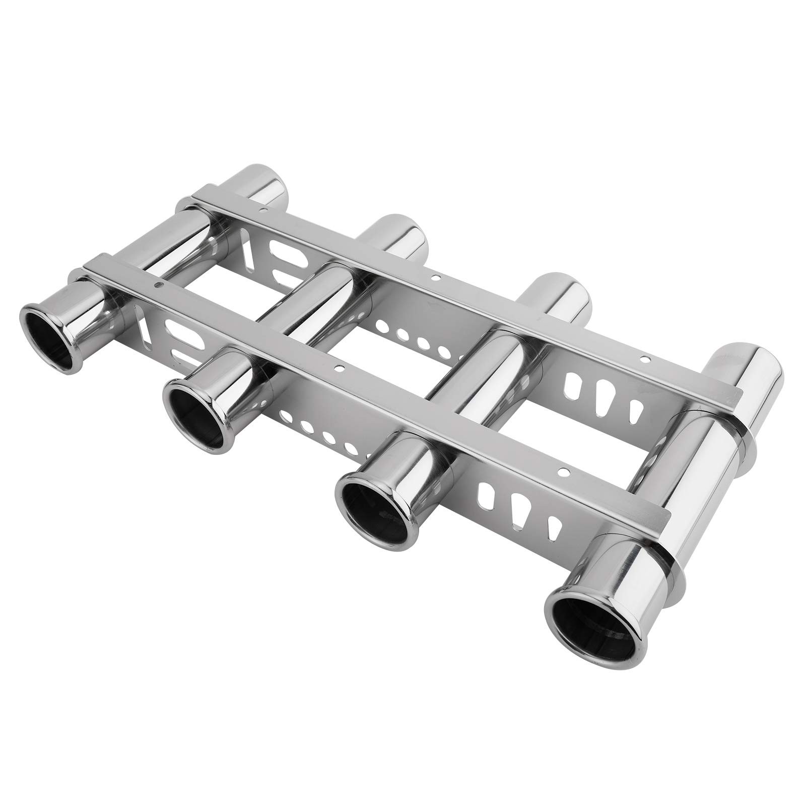 Novelbee 316 Stainless Steel 4 Tubes Fishing Rod Holder For Boat Marine Kayak