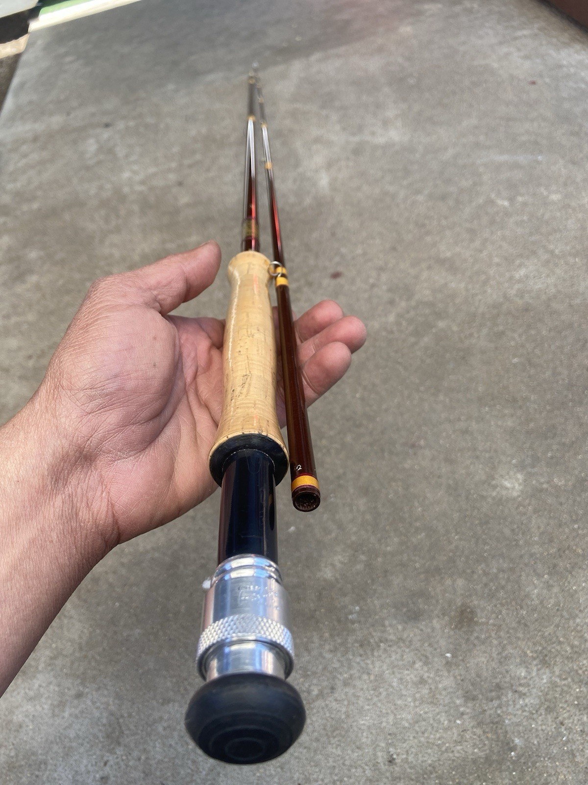 House of Hardy Jet 7 Wt / 8-1/2 Ft Fiberglass Fly Rod Excellent Condition
