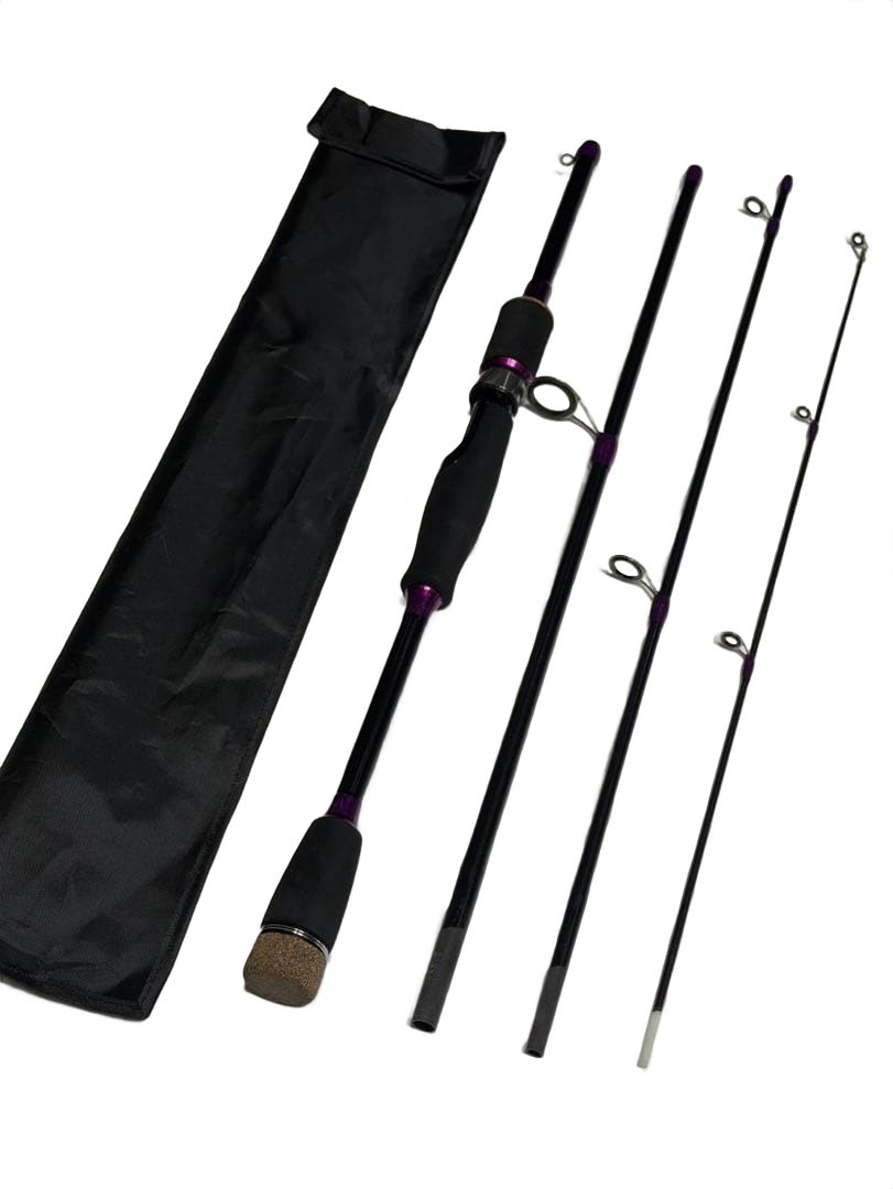 Mugen 600ML 4-Piece Baitcast Bass Rod 7-35g Line 8-20lb Carbon/ceramic JDM