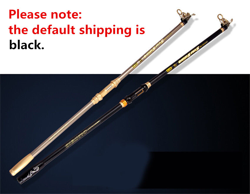 Superhard carbon telescopic long cast spinning rod Casting Weight:100-250g