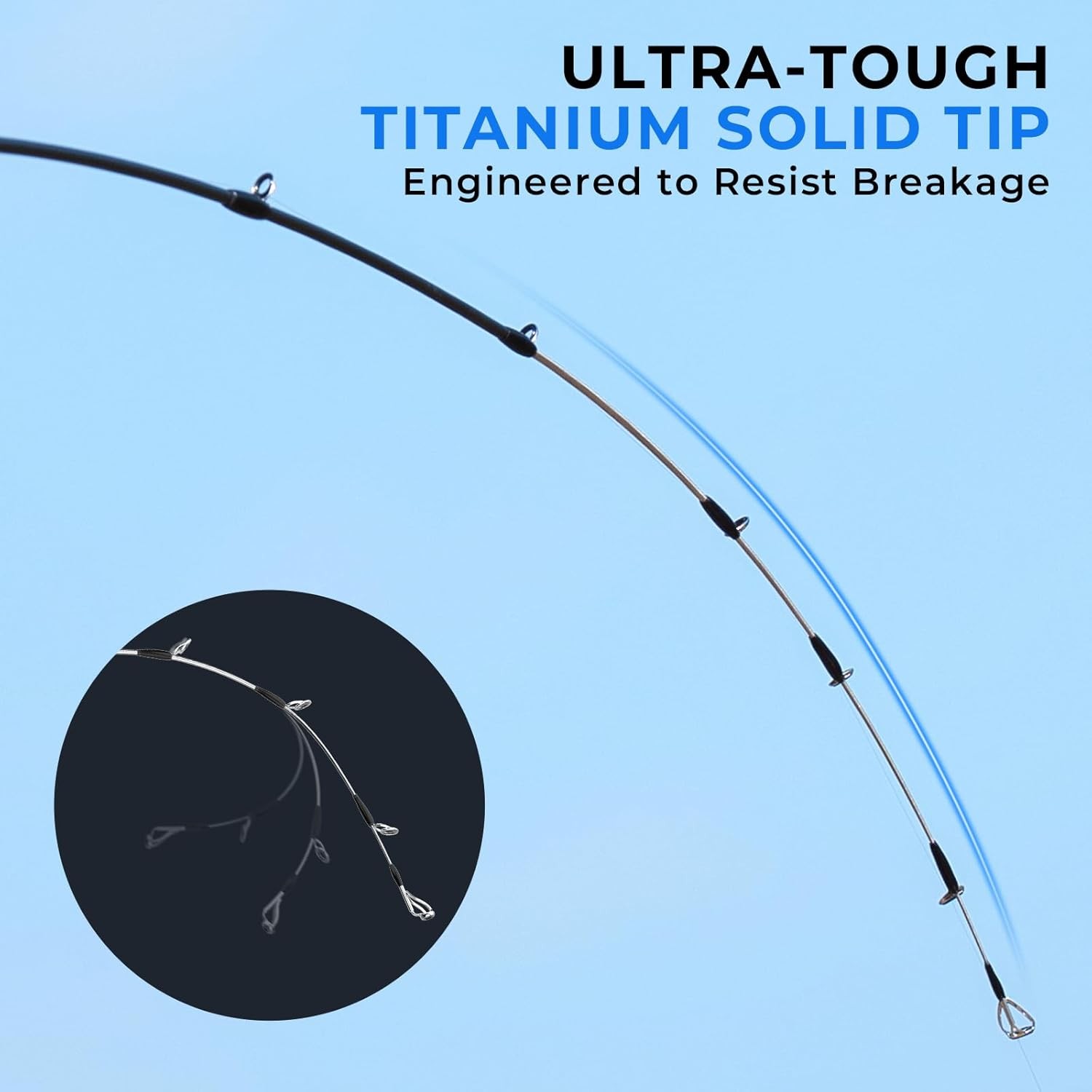 Megatron Titanium Telescopic Casting & Spinning Fishing Rods, IM7 Graphite