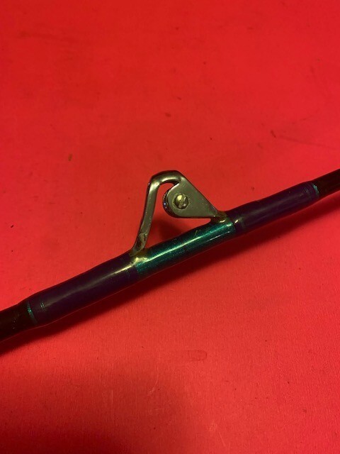 CUSTOM CALSTAR BOOMER JR. 5 FOOT 8 INCH 50 TO 100# RATED RAIL ROD FISHING ROD