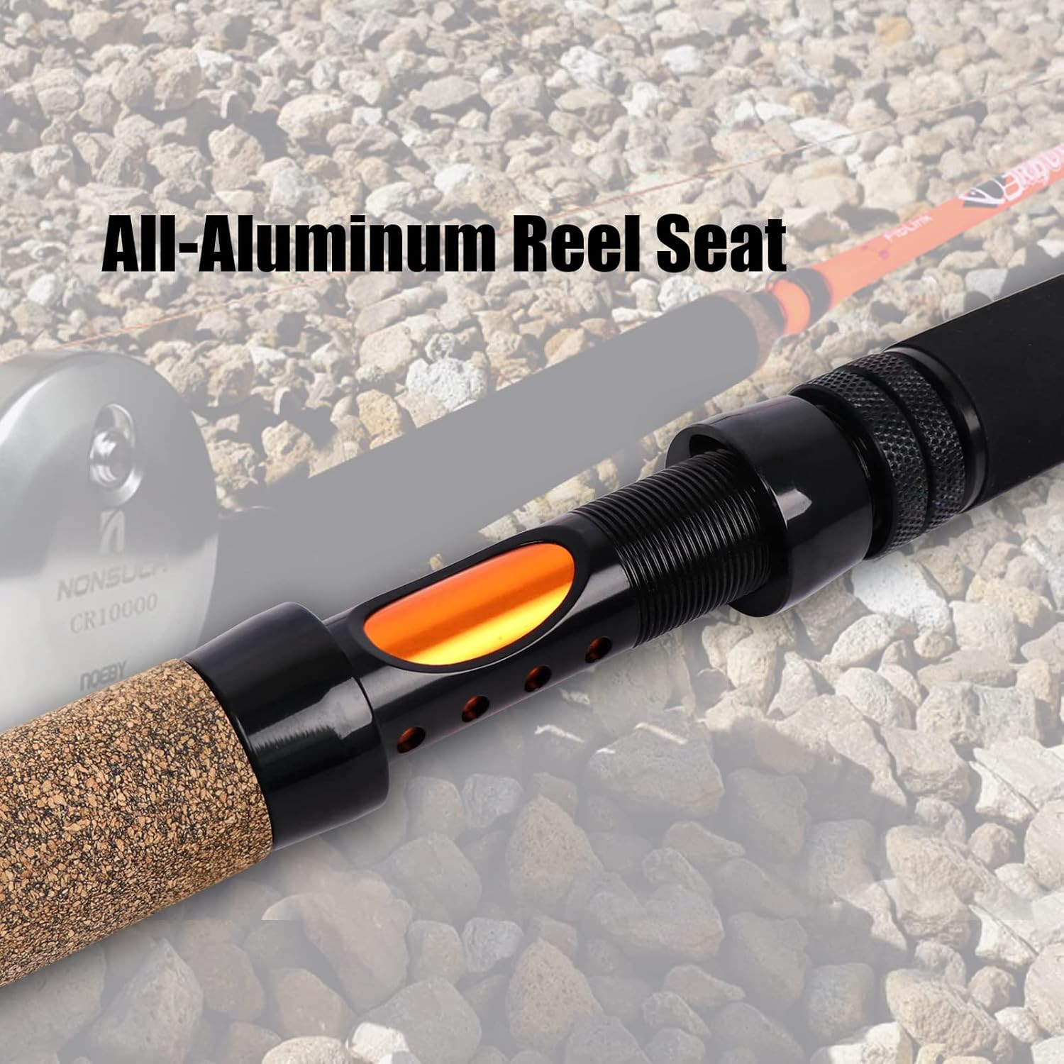 Catfish Fishing Rods, 2 Piece Catfishing Pole, Medium Heavy Spin – 7’6″mh