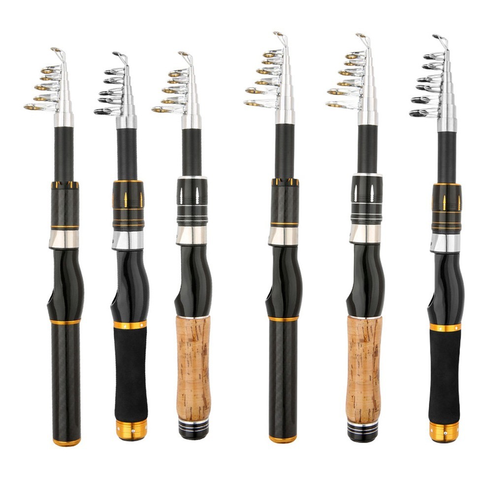 Portable Telescopic Fishing Rod Sea and Freshwater Use 1 8 to for 2 1 Meter Long