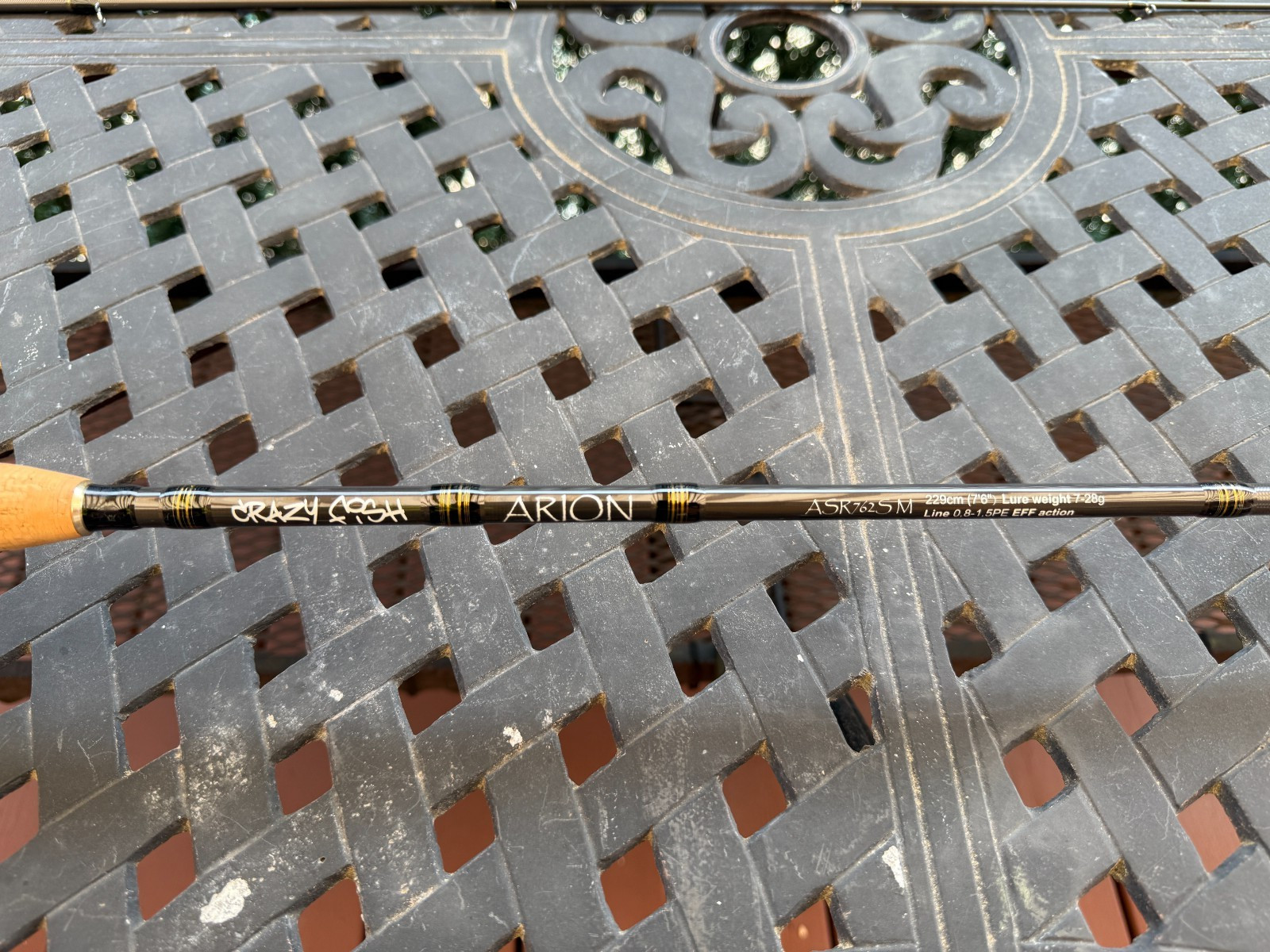 Crazy Fish Arion ASR762SM, 7’6″, Medium, Extra Fast, 0.8-1.5PE, 7-28g, Spinning