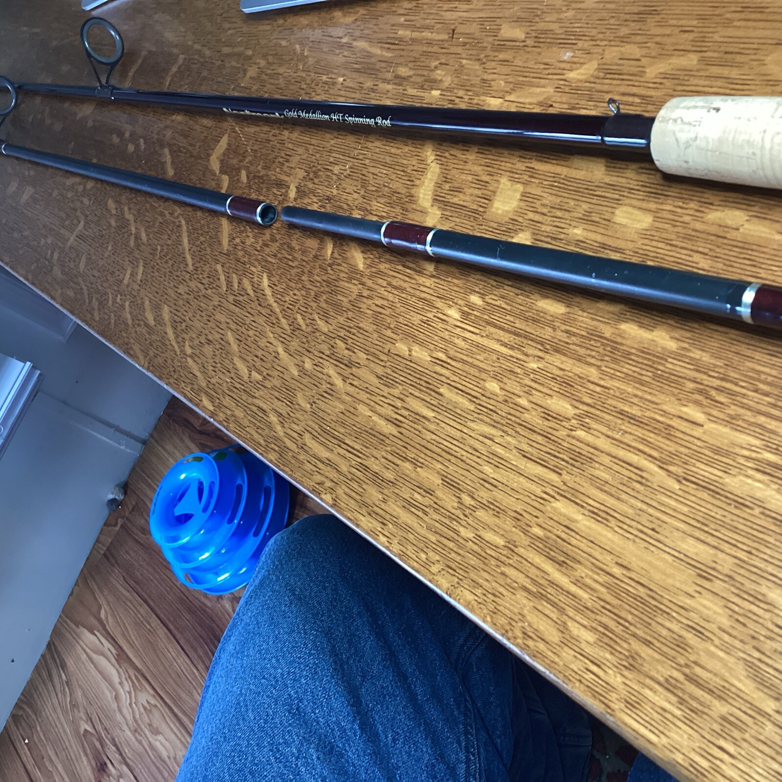 Normark 8’ & 2 Piece Base ? Fuji 2 Spinning Rod NO TIPS Cork Big Water Fishing