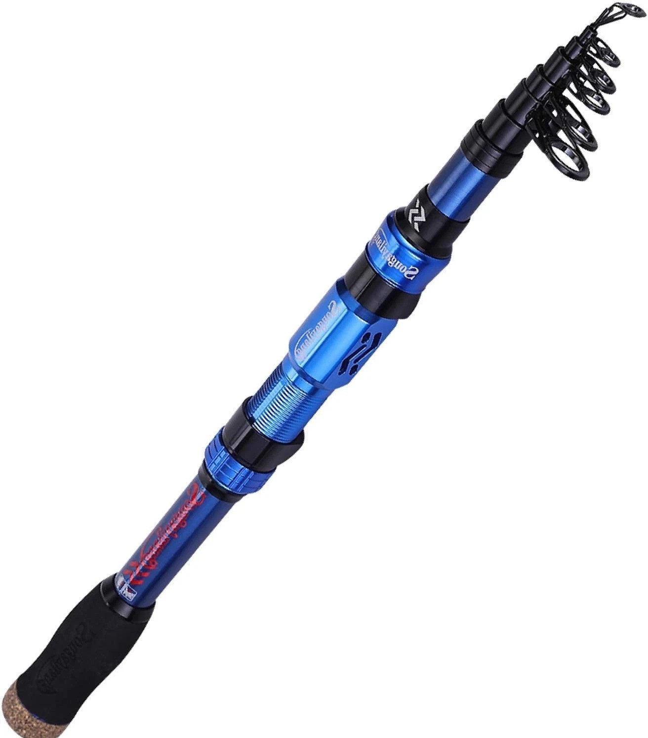 Telescopic Fishing Rod – 24 Ton Carbon Fiber,CNC Machined Reel Seat, Comforta../