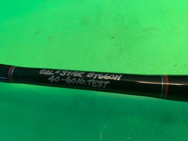 CUSTOM MADE CALSTAR BT660H 6 FOOT 30 TO 80 POUND RATED TROLLING FISHING ROD W@WE