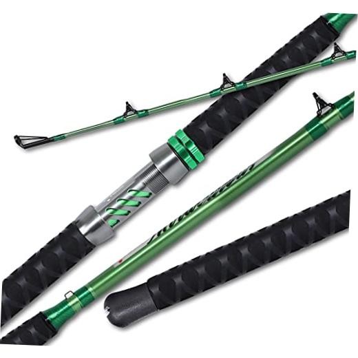 Catfish Fishing Rod 1 Piece/2 Piece Catfishing Fishing Pole Portable Travel