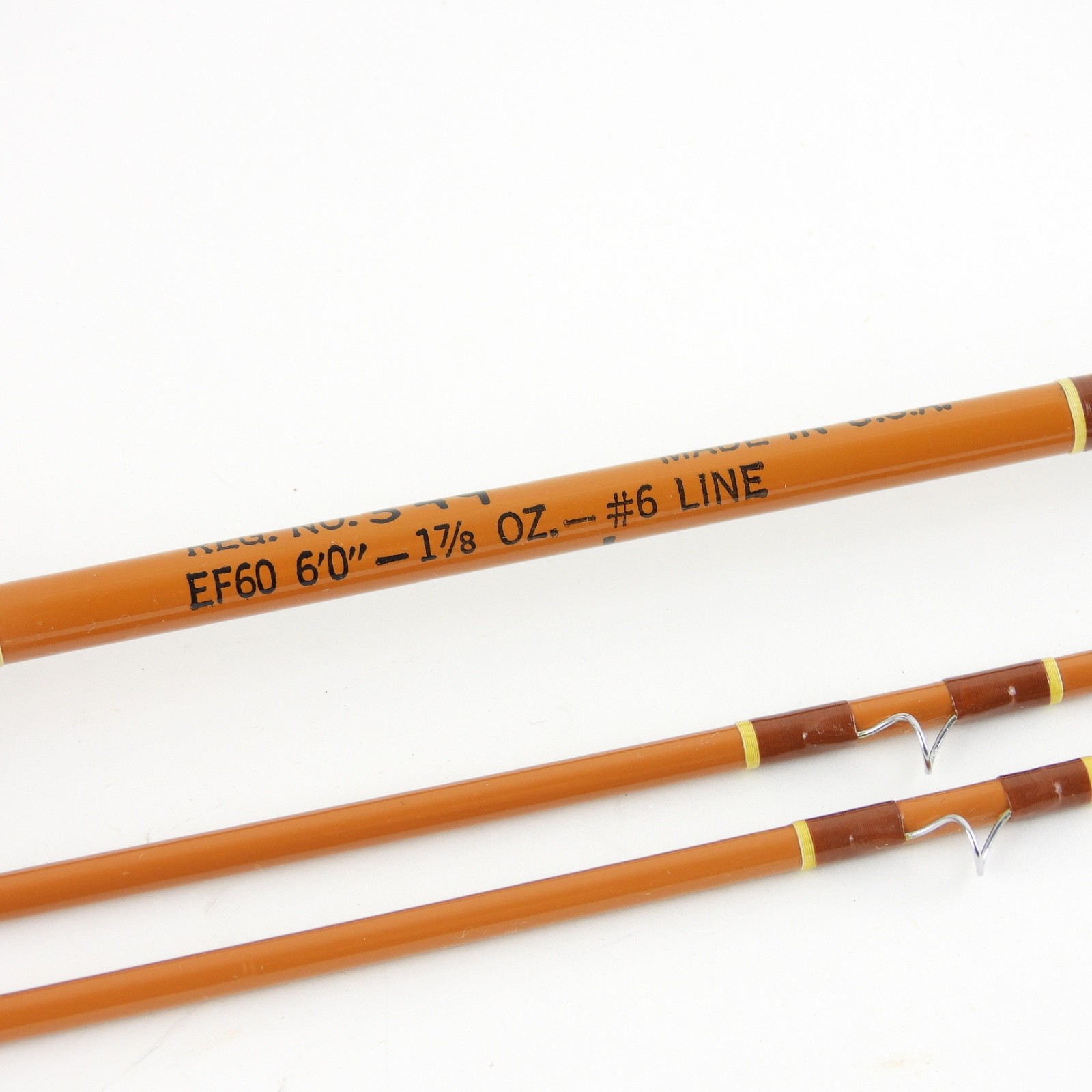 Phillipson Epoxite EF60 Fiberglass Fly Rod. 6’. 6wt. 2-Tips. W/ Tube & Sock.
