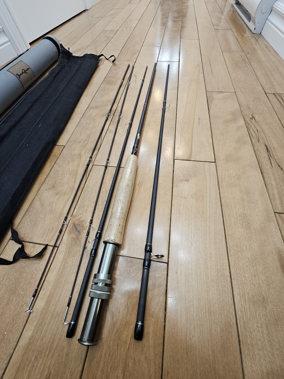 Leo Fly Rod 9ft 7/8wt 4 piece with Spare 5th Piece Extra Tip! Carry Tube Case
