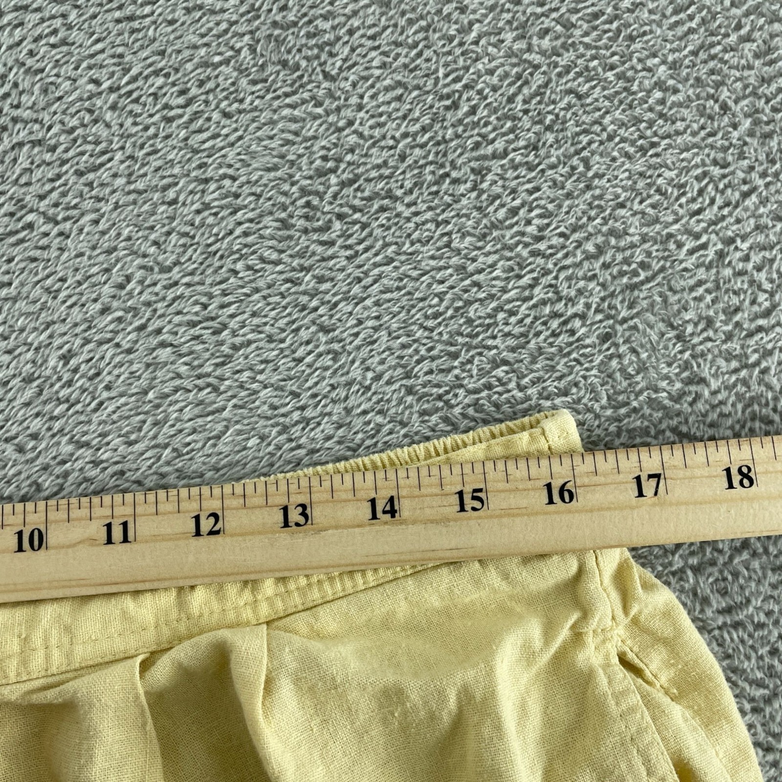 Orvis Womens Elastic Waist Linen/Rayon Blend Relaxed Fit Pants Size 14 0335