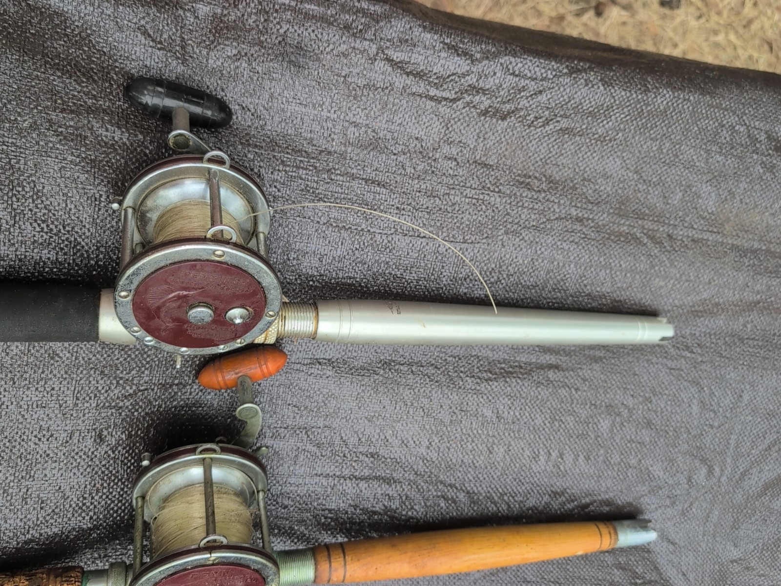Vintage Star Rods Handcrafted Big Game Stand Up Fishing Rod 30-80 LB Lot Of 2