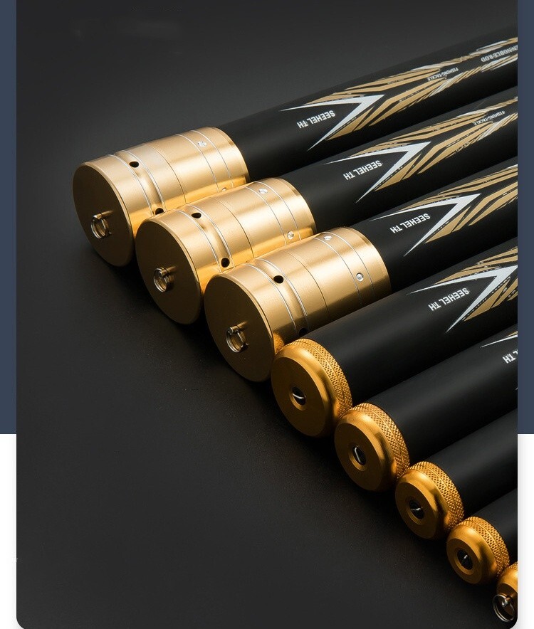 2.7M -10M Carbon Fiber Fishing Rod Telescopic Ultra-light Hard Pole for Stream